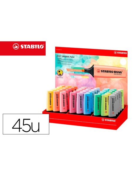 Rotulador stabilo boss fluorescente 70 pastel...