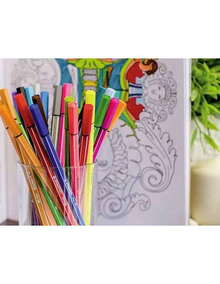Rotulador stabilo acuarelable pen 68 estuche...