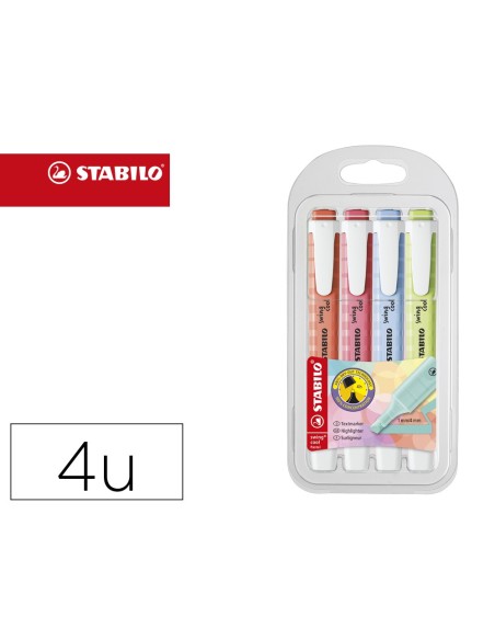 Rotulador stabilo fluorescente fino swing cool...