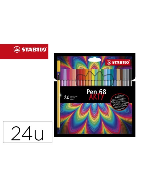 Rotulador stabilo acuarelable pen 68 arty line...
