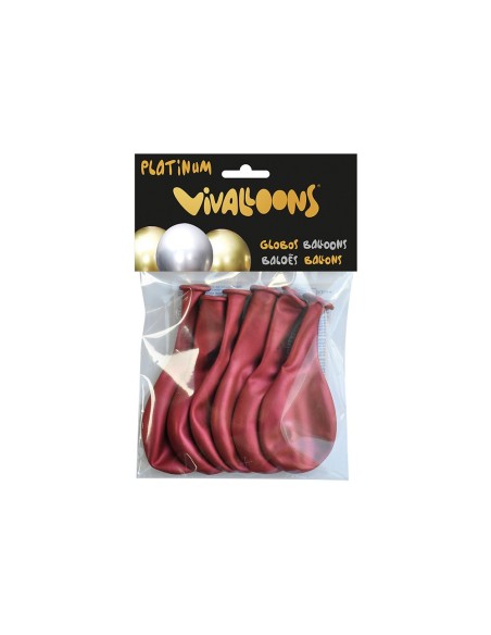 Globo 100% latex biodegradable rojo medianoche...