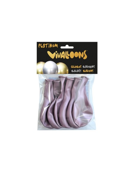 Globo 100% latex biodegradable rosa medianoche...