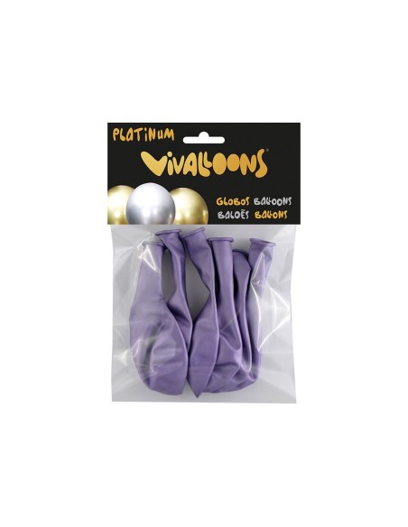 Globo 100% latex biodegradable lila blister de...