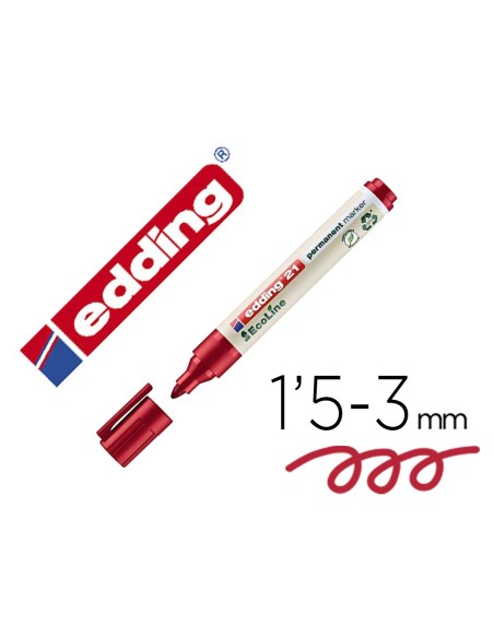 Rotulador edding 21 marcador permanente ecoline...