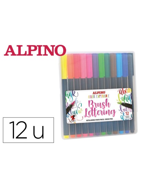 Rotulador alpino punta de pincel lettering...