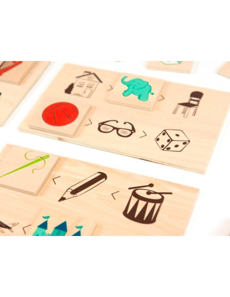 Juego didactico andreutoys atributos grandes y...