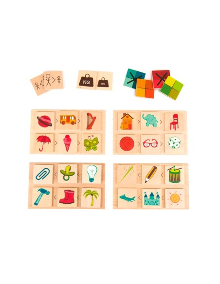 Juego didactico andreutoys atributos grandes y...