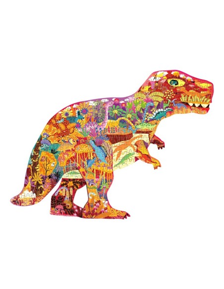 Puzle mideer mundo de dinosaurios con forma...