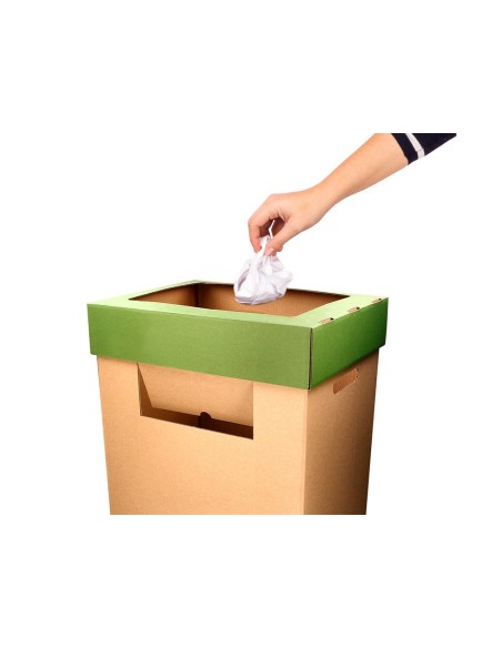 Contenedor papelera reciclaje liderpapel ecouse...