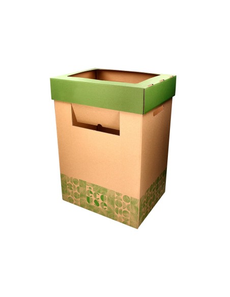 Contenedor papelera reciclaje liderpapel ecouse...