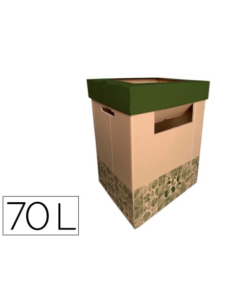 Contenedor papelera reciclaje liderpapel ecouse...