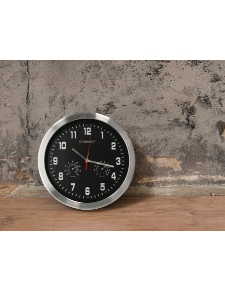 Reloj q-connect de pared metalico redondo 35,5...