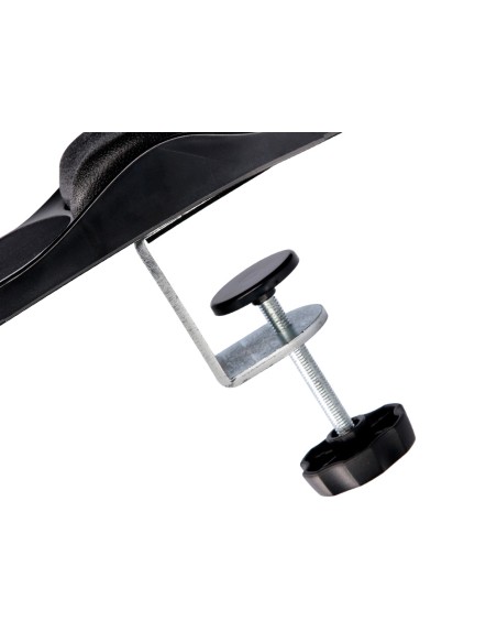 Reposabrazos ergonomico q-connect con alfombrilla de raton y apoyo de muñeca color negro 220x140x480 mm