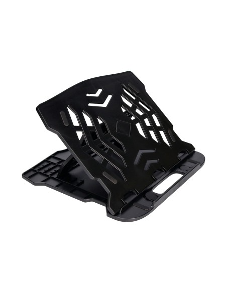 Soporte q-connect para portatil hasta 17\" ajustable 7 angulos diferentes color negro 260x280x60 mm