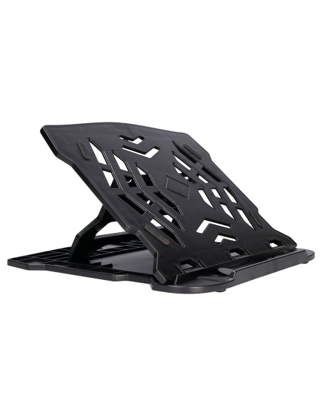 Soporte q-connect para portatil hasta 17\" ajustable 7 angulos diferentes color negro 260x280x60 mm
