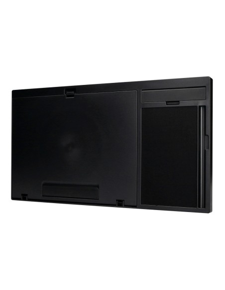 Soporte q-connect ancho para portatil movil raton hasta 17\" ajustable 7 angulos diferentes color negro