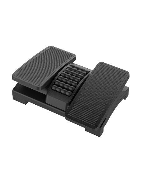 Reposapies plastico q-connect ajustable derecha izquierda 2 alturas efecto masaje 430x320x110 mm