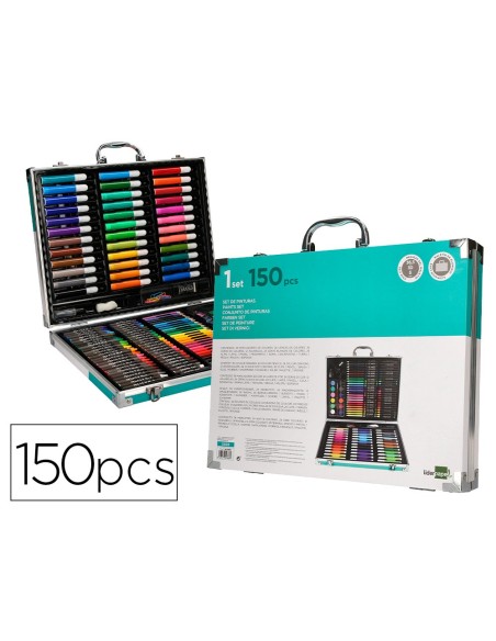 Estuche de pintura liderpapel aluminio 150...