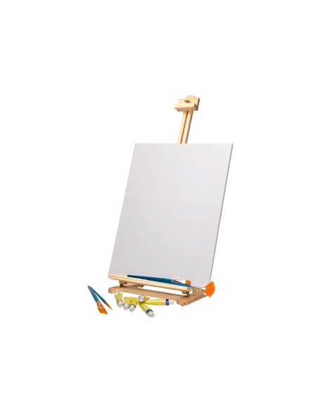Caballete pintor liderpapel sobremesa madera fsc 80x27,5x30 cm