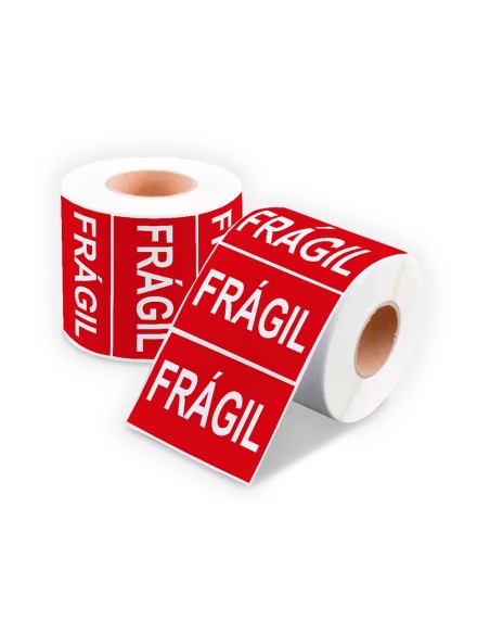 Etiqueta q-connect fragil 50x100 mm rollo de...