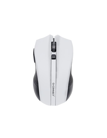 Raton q-connect optico inalambrico 1000 dpi receptor usb 2,4 ghz blanco