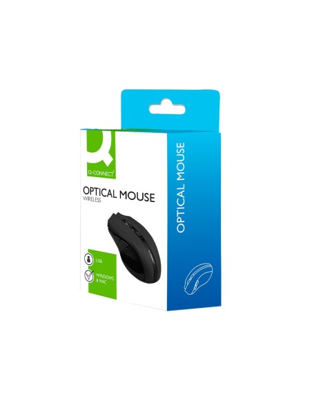 Raton q-connect optico inalambrico 1000 dpi...