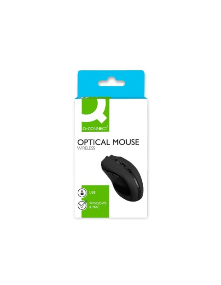 Raton q-connect optico inalambrico 1000 dpi...