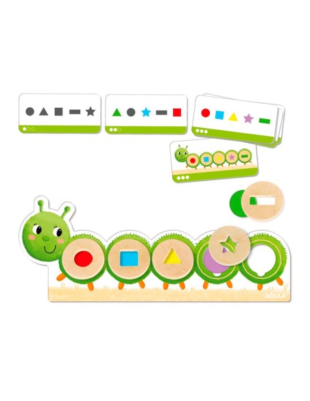 Juego goula didactico la oruga oli formas y...