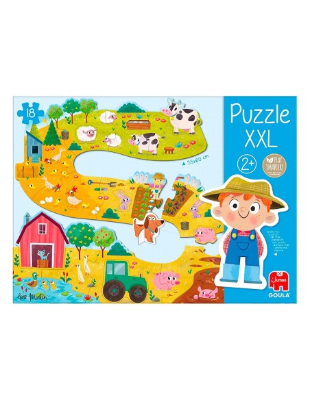 Puzle goula xxl granja 18 piezas