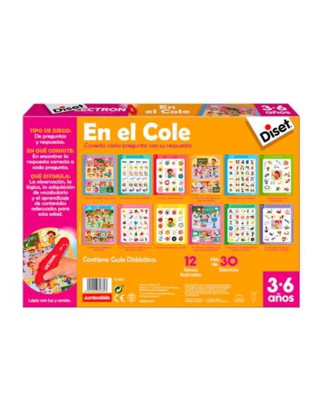 Juego diset didactico lectron en el cole
