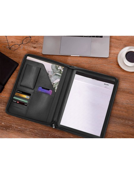 Carpeta portafolios cremallera con bolsa para...