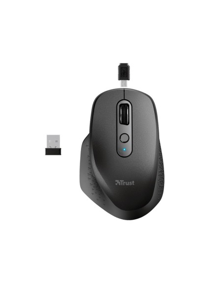 Raton trust ozaa optico inalambrico 2400dpi 6...