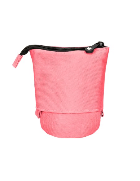 Bolso escolar portatodo antartik cubilete color coral 190x60x80 mm