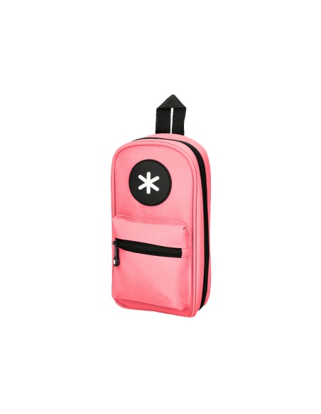 Bolso escolar portatodo antartik forma de mochila con bolsillo y 4 departamentos color coral 230x50x120 mm