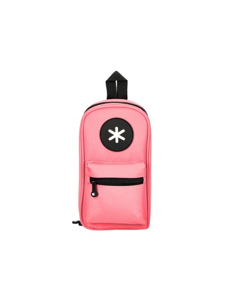 Bolso escolar portatodo antartik forma de mochila con bolsillo y 4 departamentos color coral 230x50x120 mm