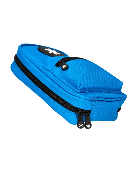 Bolso escolar portatodo antartik forma de mochila con bolsillo y 4 departamentos color azul 230x50x120 mm