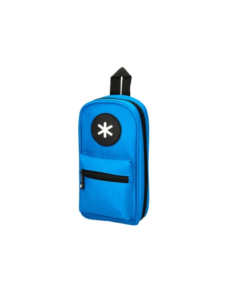 Bolso escolar portatodo antartik forma de mochila con bolsillo y 4 departamentos color azul 230x50x120 mm