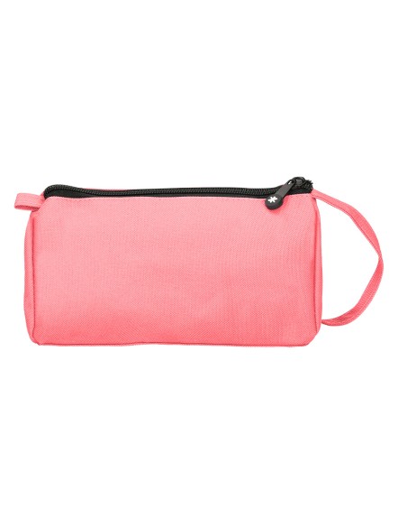 Bolso escolar portatodo antartik con bolsillo delantero desplegable color coral 110x85x200 mm