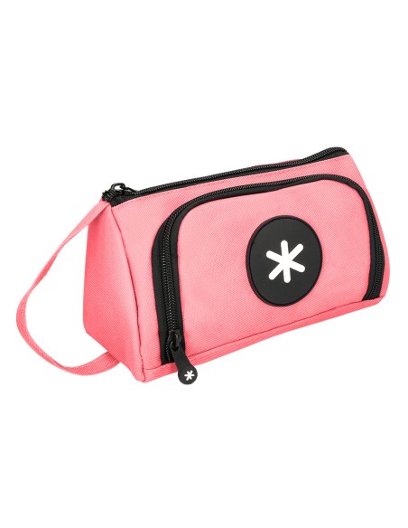 Bolso escolar portatodo antartik con bolsillo delantero desplegable color coral 110x85x200 mm
