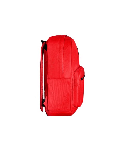 Cartera antartik mochila con asa y bolsillo frontal concremallera color rojo 320x140x430 mm