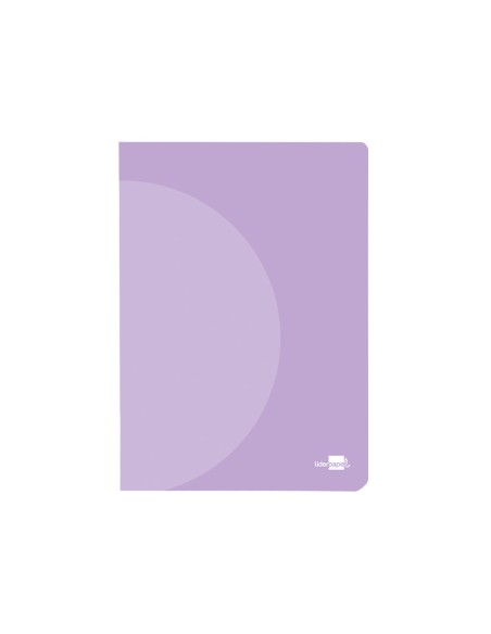 Libreta liderpapel 360 tapa de plastico a4 48 hojas 90g/m2 liso sin margen colores pastel surtidos