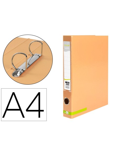 Carpeta de 2 anillas 25 mm mixtas liderpapel a4...