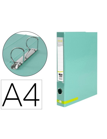 Carpeta de 2 anillas 25 mm mixtas liderpapel a4...