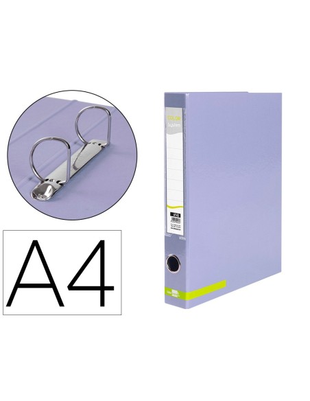 Carpeta de 2 anillas 25 mm mixtas liderpapel a4...