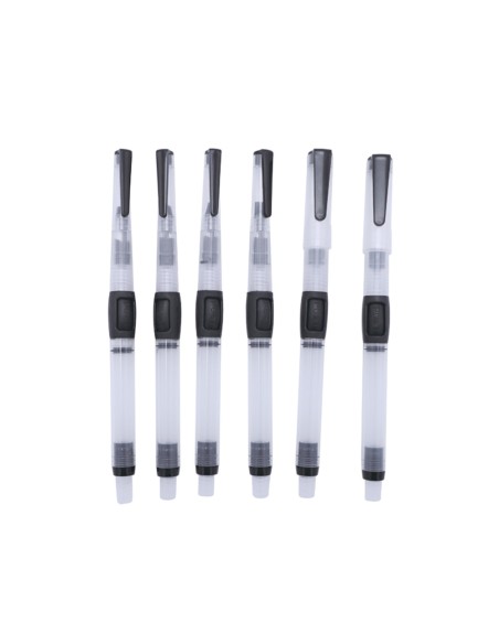 Pincel liderpapel recargable para productos acuarelables set de 6 unidades grosor puntas surtidas