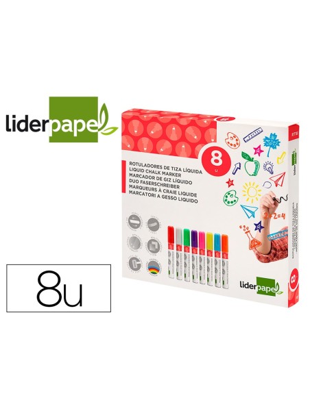 Rotulador liderpapel tiza liquida punta redonda...