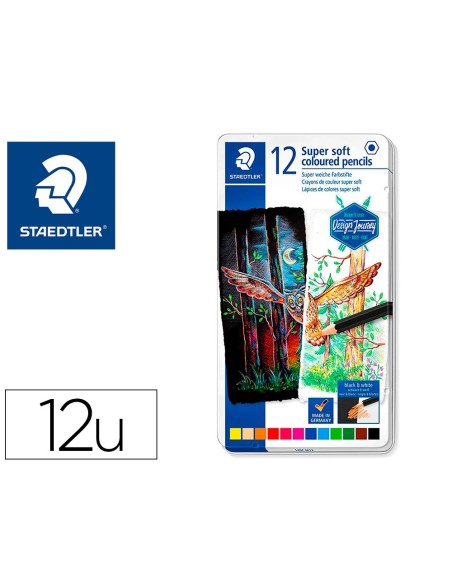 Lapices de colores staedtler super soft caja...