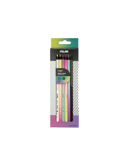 Lapices de colores milan sunset mina gruesa 3,5...