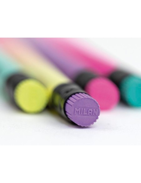 Lapices de grafito milan sunset hb madera negra...