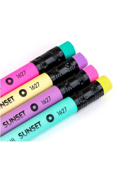 Lapices de grafito milan sunset hb madera negra...